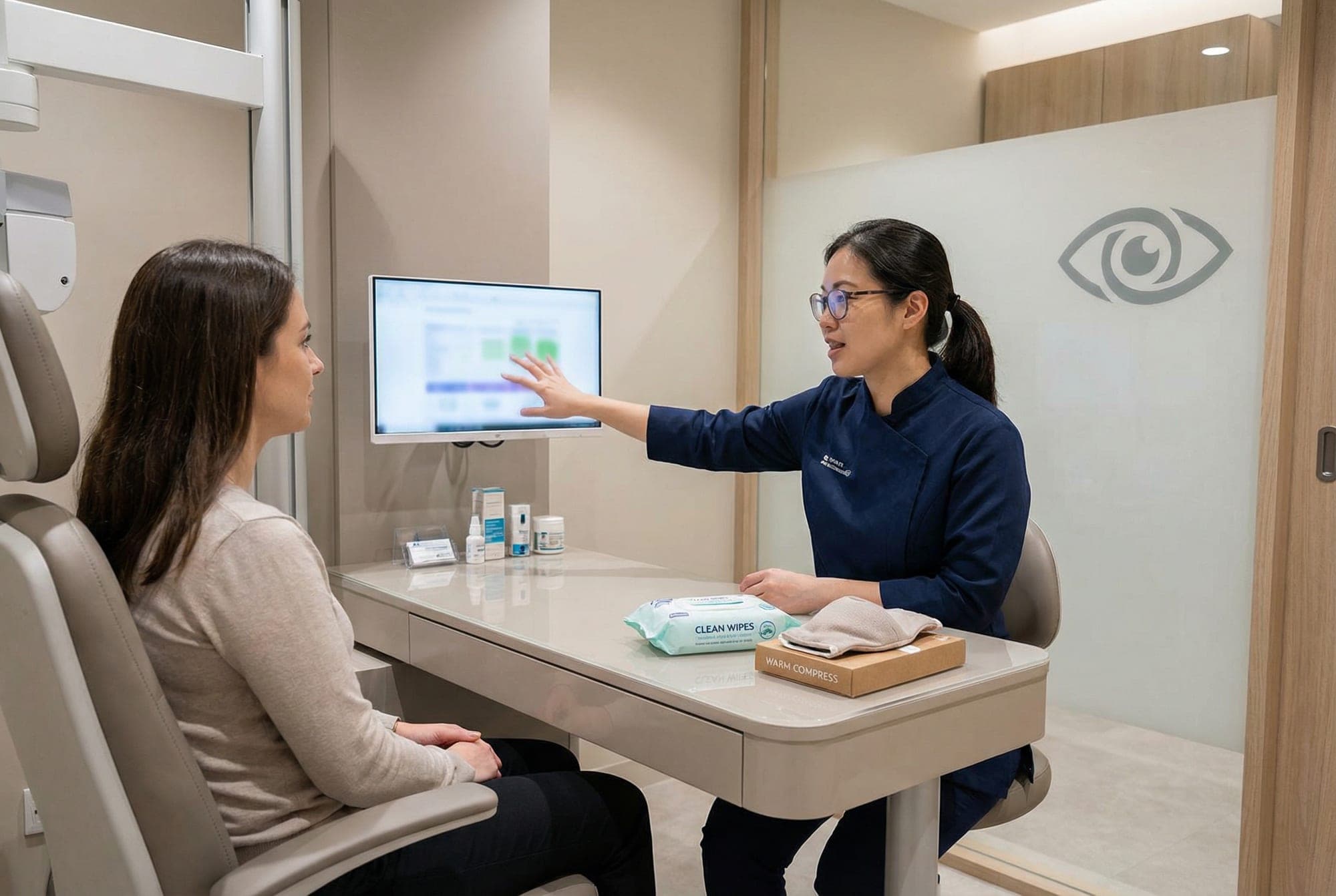 Dry eye assessment consultation.