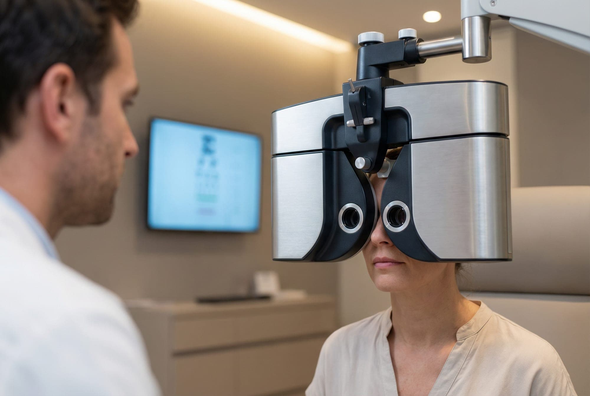 Optometrist consultation.